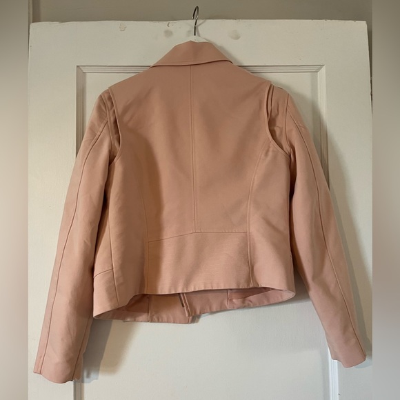 Harvé Benard Pale Pink Moto Jacket - Picture 2 of 7